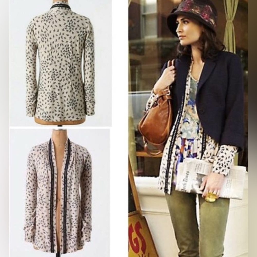 Anthropologie Sparrow Soft merino Wool Cardigan XS Small open front Fairycore
